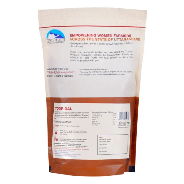 Himalayan Unpolished Toor Dal/ Pigeon Pea (500g)